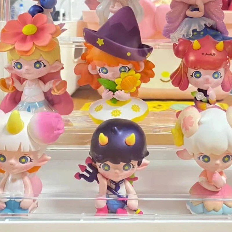 

Genuine Popmart Zoe Flower Whispering Zodiac Series Cute Doll Figure Desktop Ornament Blind Box Collectible Kids Mystery Box Toy