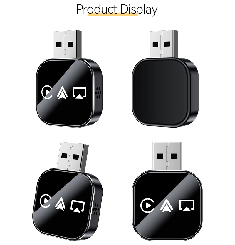 3 In1 Wireless Carplay Smart Mirror Link Carplay Android Auto USB Dongle محول سلكي Carplay إلى التوصيل والتشغيل اللاسلكي #5