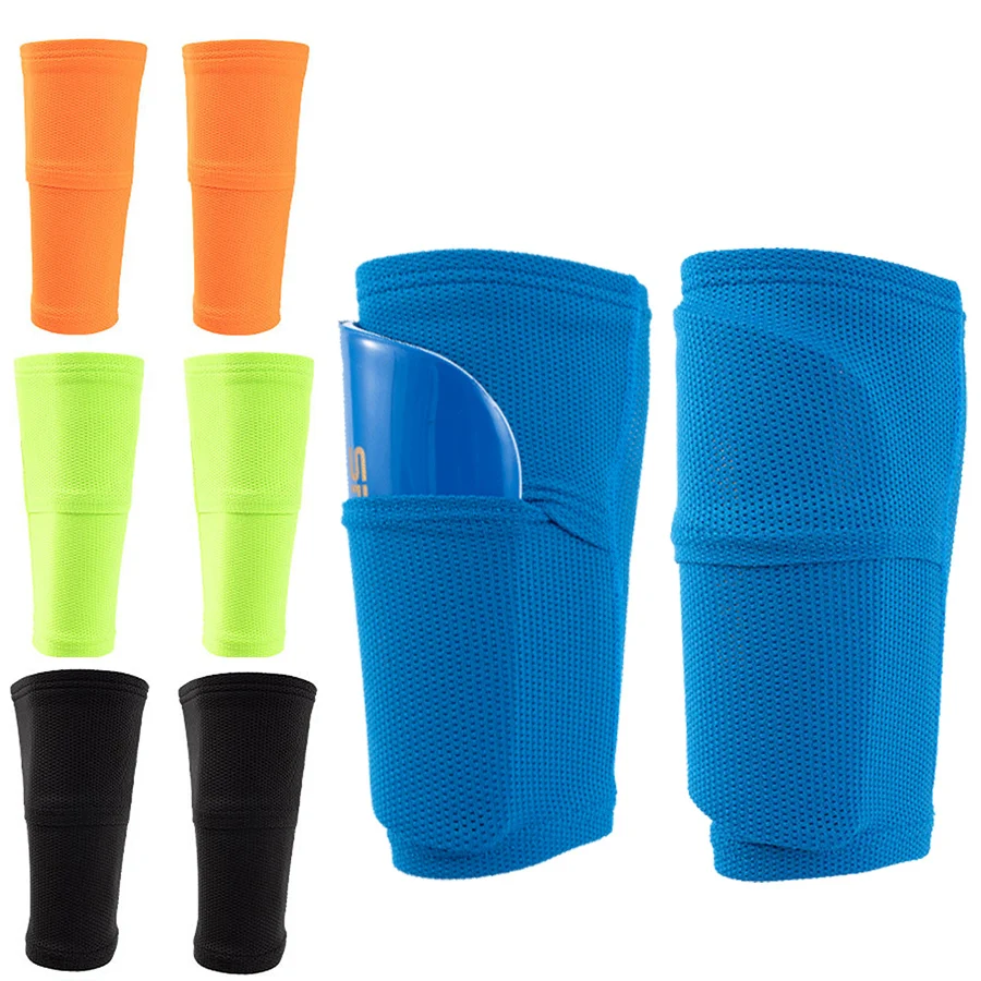 Soccer Shin Guards Calf Sleeve With Double Pocket Can Insert Leg Guards Adults Youths Kids  Football Training Protective Gear
