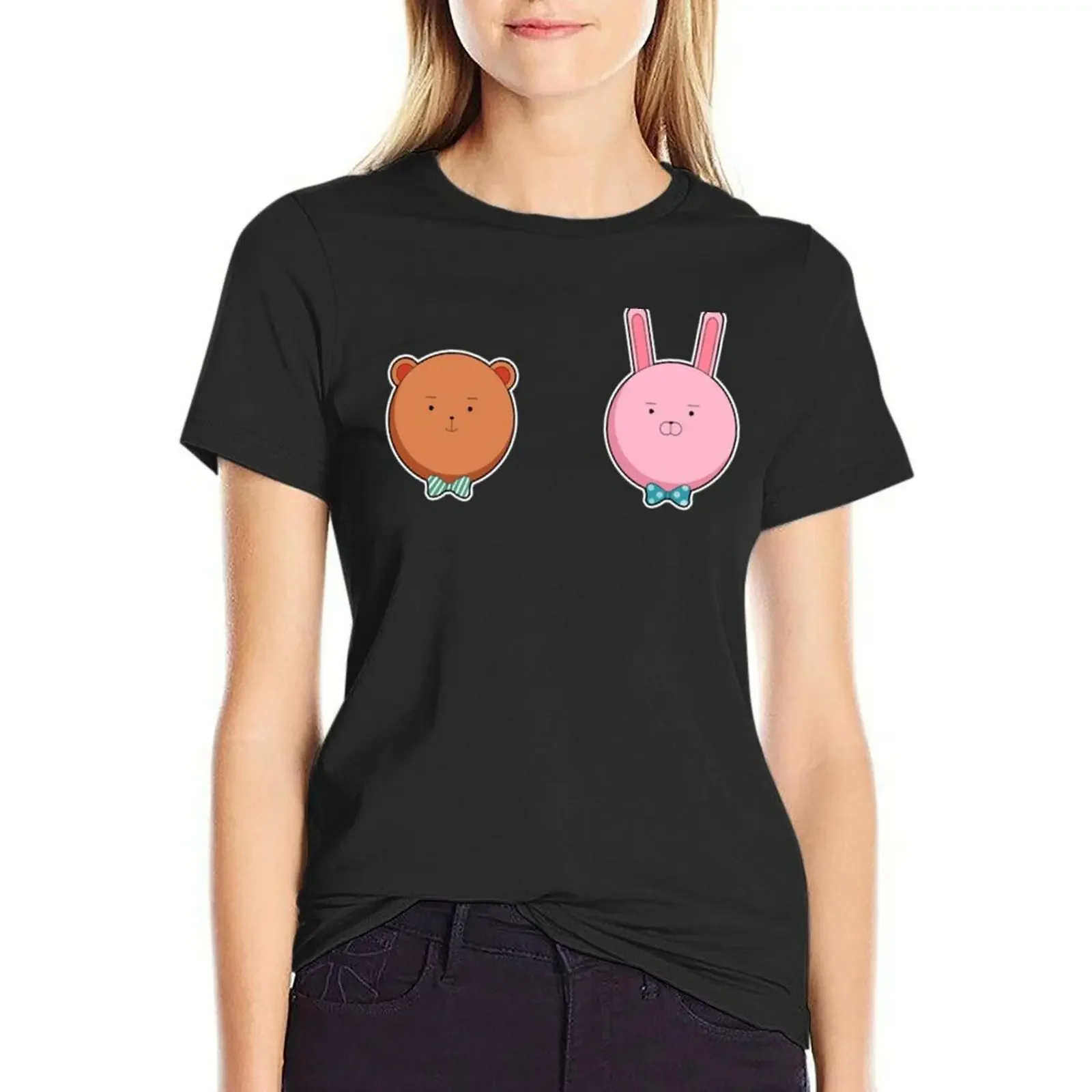 

Life Lessons with Uramichi Oniisan - Usao and Kumao T-Shirt korean fashion tops oversized t shirt Women