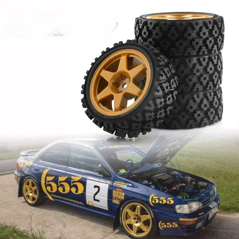 Para hpi rs4 fw06 tamiya tt01/tt02/XV-01 1/10 pneus simulados esportes rc pneus de carro acessórios peças