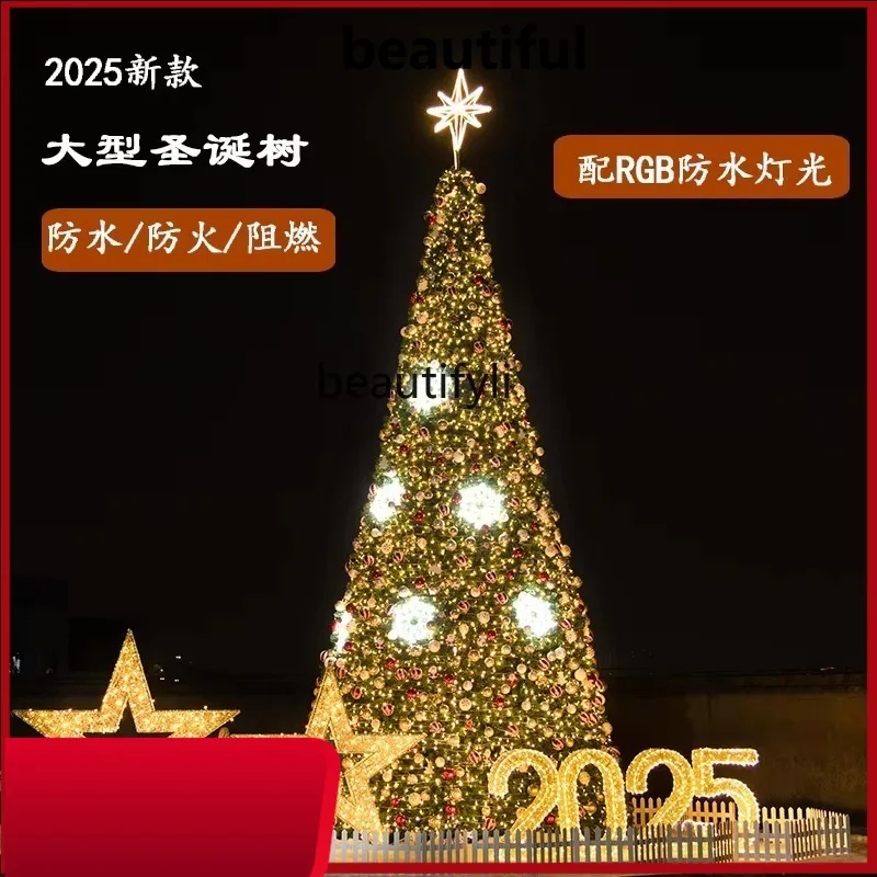 

Large Christmas Tree 8.1m m Package Outdoor Christmas Decorations Mall Hotel Scene Ornaments H