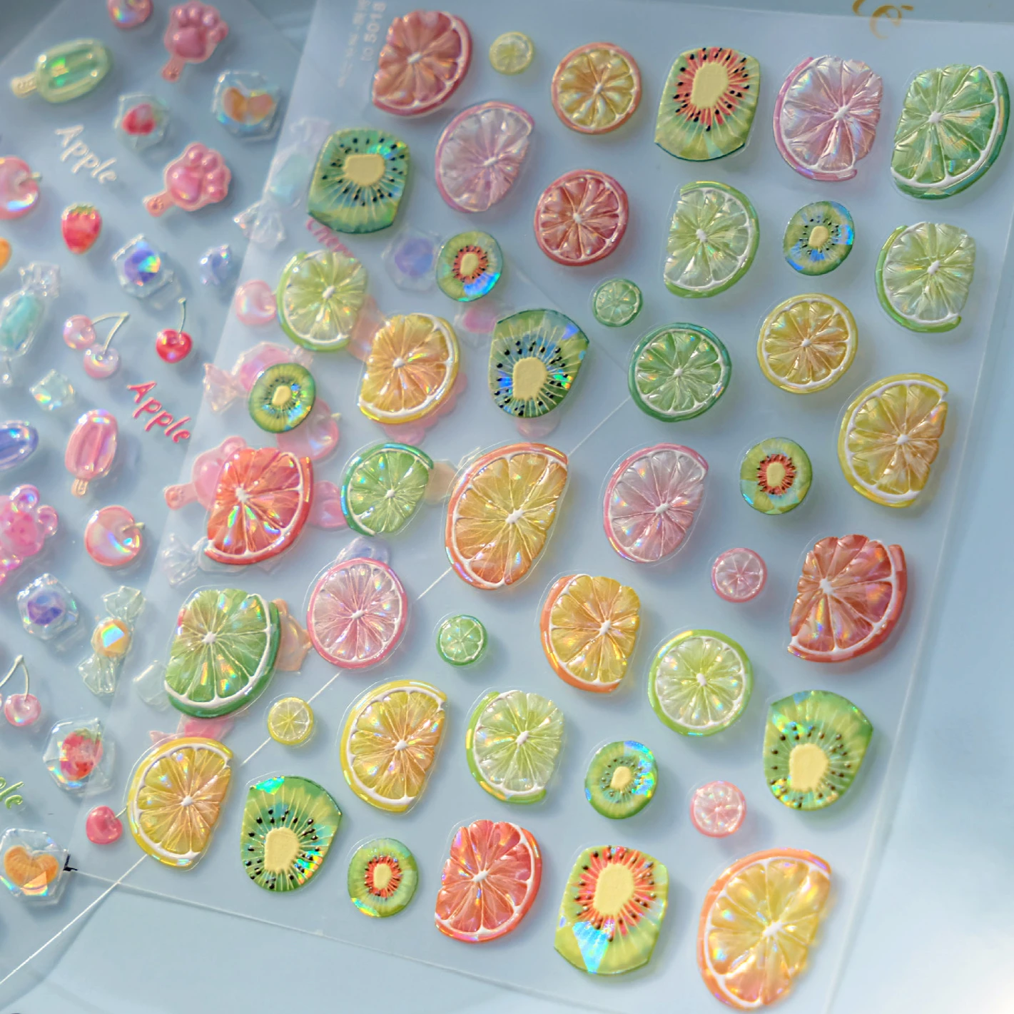 Zomer Citroen Plakjes Lime Kiwi Grapefruit Oranje Citrus Junos Pomelo Kiwi Berry Grapefruit Nail Art Stickers Manicure Decals