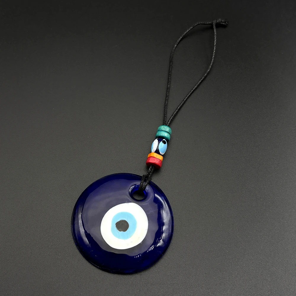 Glücksbringer-Autoanhänger mit türkischem blauem Bösen-Auge, Schlüsselanhänger, Perlen, Wanddekoration für Zuhause, Wohnzimmer, Schmuckzubehör – Detail 5