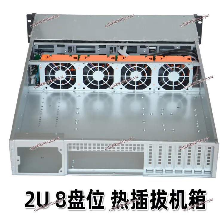 2U 8-Bay Hot Swap Server Chassis, Industrial IPC Case, Dual CPU ATX Motherboard Support, U.2 NVMe Compatible