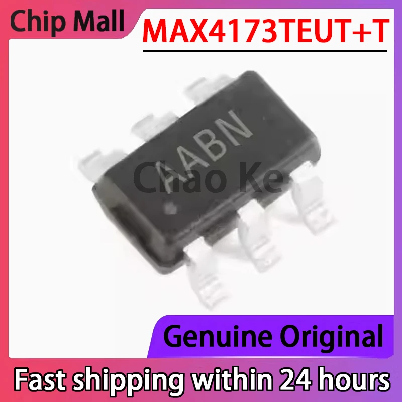 2PCS Original New MAX4173TEUT+T SOT-23-6 Silk Screen AABN Current Detection Amplifier Chip in Stock