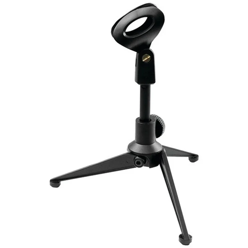 Desktop Microphone Tripod Stand Adjustable Mini Mic Holder With Non-slip Feet For Live Streaming Recording Karaoke Accessories