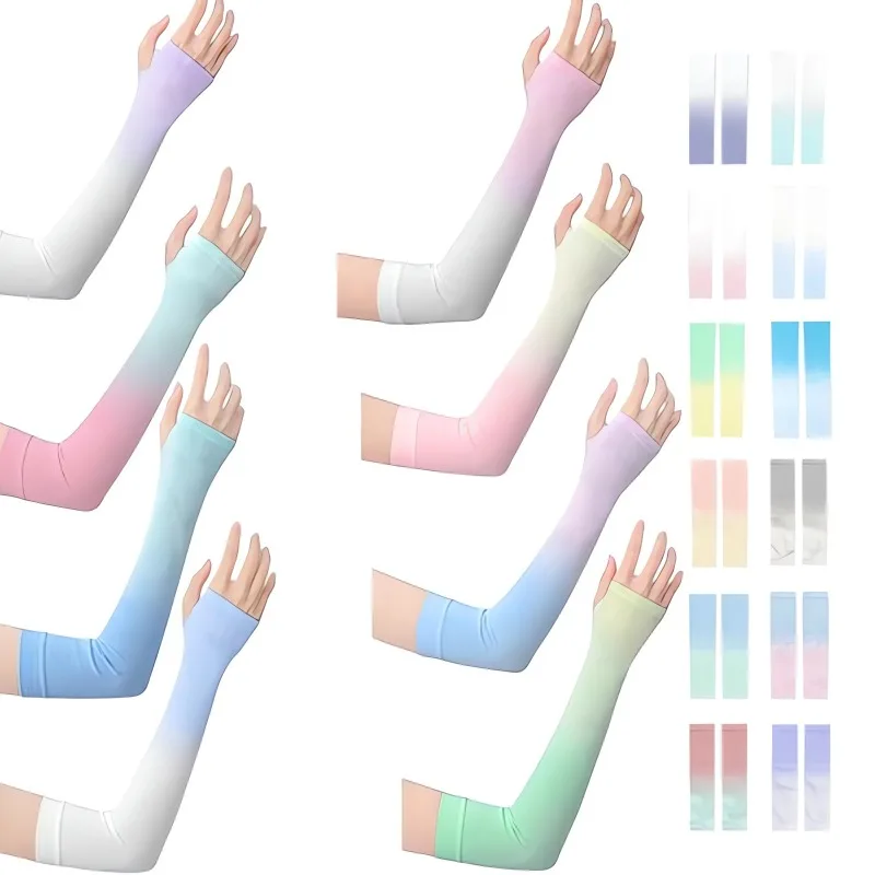 أكمام وشم للرجال والنساء ، أكمام ذراع ، حماية من أشعة الشمس ، ضغط ، تبريد ، غطاء مع فتحة إبهام ، ركوب الدراجات #6