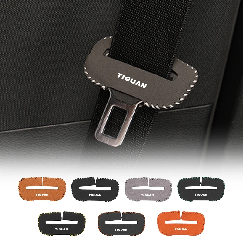 

Universal Car Seat Belt Buckle Cover Protector Safety Belt Anti-scratch Cover For VW Tiguan Jetta Polo Golf Scirocco Touareg