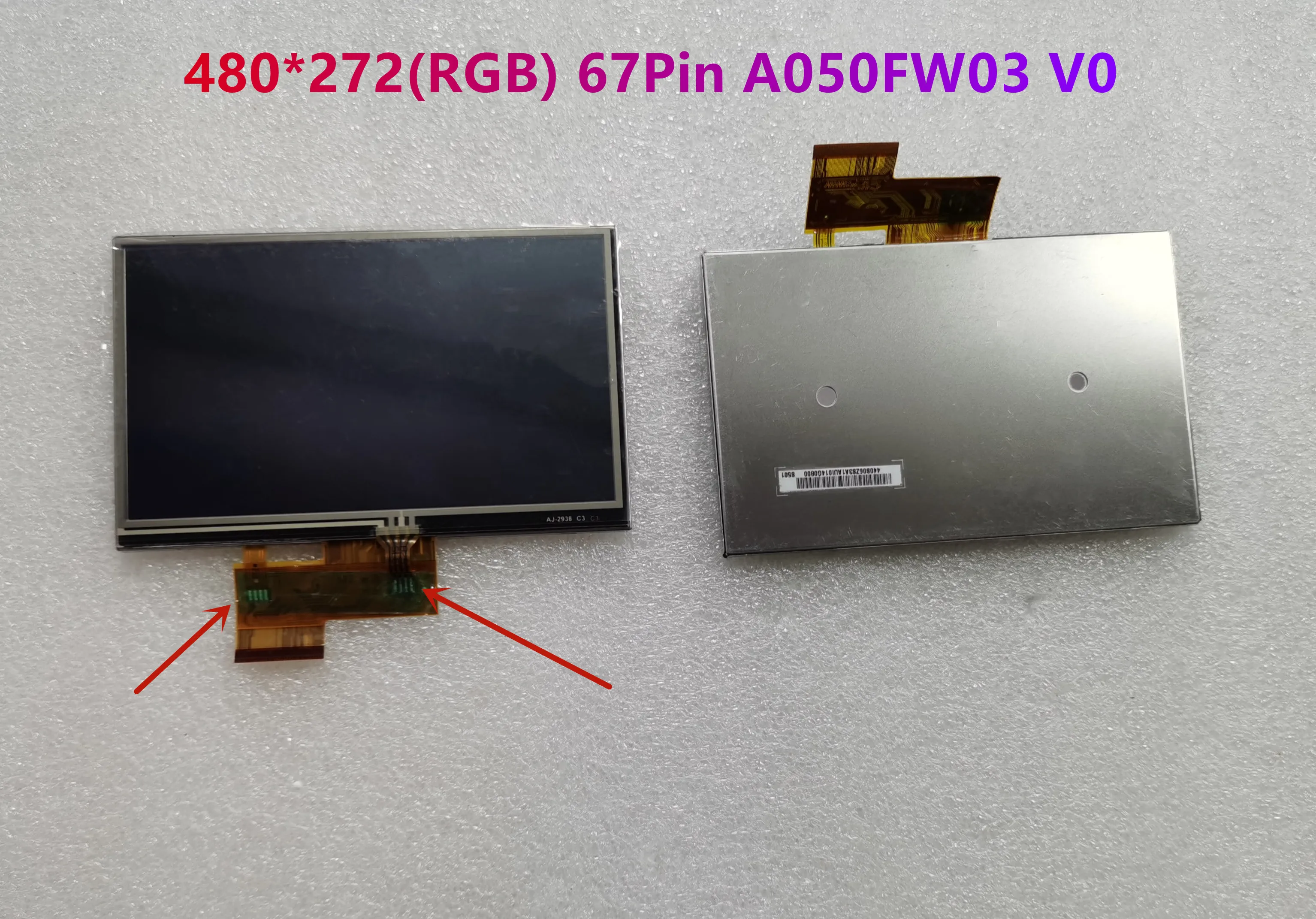 

5.0'' Inch For Garmin GPS 480*272(RGB) 67Pin A050FW03 V0 A050FW03 v0 LCD Display Touch Screen Digitizer Assembly 100% Tested