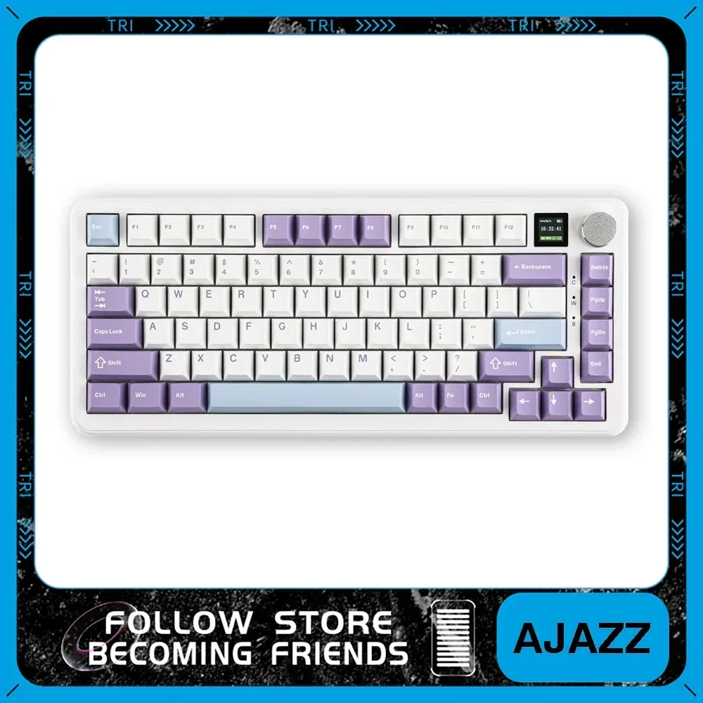 AJAZZ AK820 MAX HE Rapid Trigger Keyboard, Wired Gaming Keyboard, Hall Effect Gasket Mechanical Keyboard, Adjustable Actuation