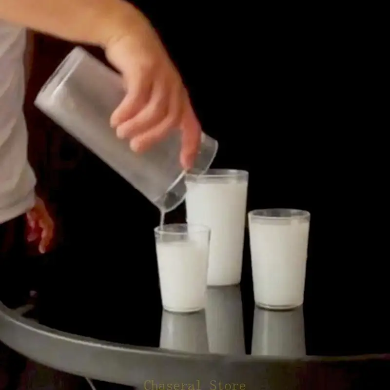 

E7CE Illusion Gimmicks Milk Trick for Shows Street Club Bar Magical Tricks Toy