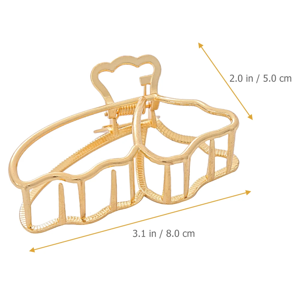 

3pcs Alloy Butterflies Claw Clips Women's Fashion Elegant Party Wear Hair Accessories for Thick Hair Claw Clips