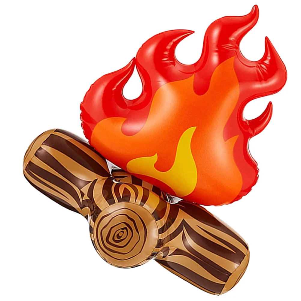 

Inflatable Flame Model Yard Decoration Props Pvc Bonfire Camping Party Halloween Decorations Outdoor Fake Campfire Child Blower