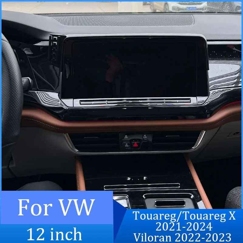 For VW Touareg X/Viloran 2021-2024 Car Holder Mobile Phone Wireless Charger Screen 12 Inch Fixed Mobile Phone Holder Base