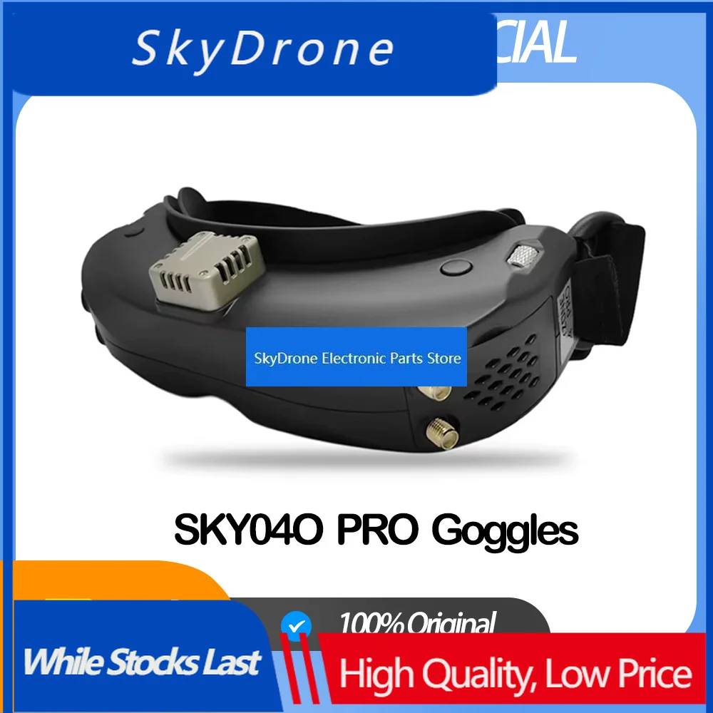 SkyDElSkyzone SKY04O PRO FPV Goggles 1280x720 OLED 5.8Ghz 48CH 720P 60FPS Steadyview DVR Head Tracker For RC Car Drone Airplane