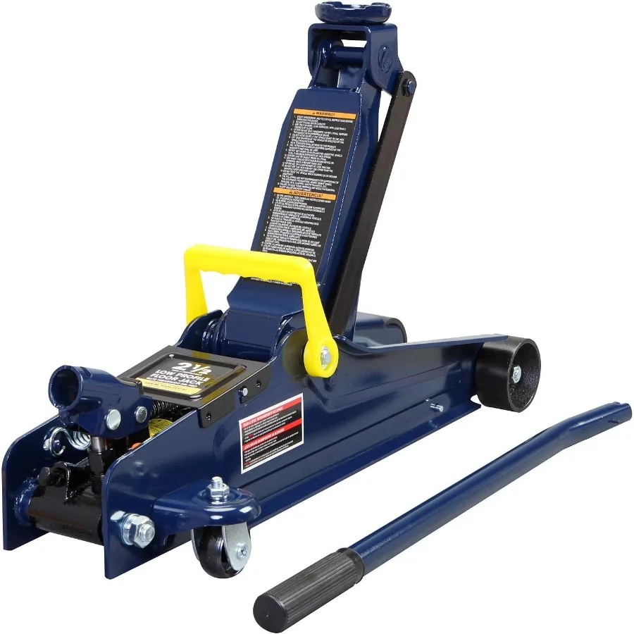 

T825051 Torin Hydraulic Low Profile Trolley Service Floor Jack with Single Piston Quick Lift Pump 2.5 Ton 5 000 lb Capacity Blu