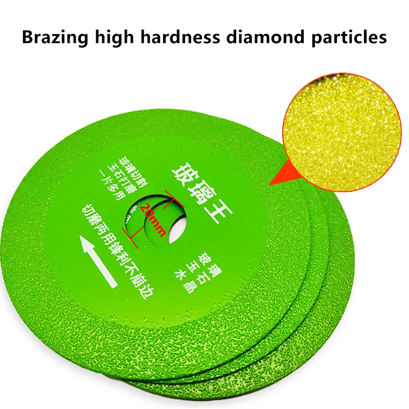Lama da taglio per brasatura verde ultra sottile con diamante Lama da taglio per ceramica, giada, piastrelle in vetro, bottiglia di vino, molatura, lama per sega