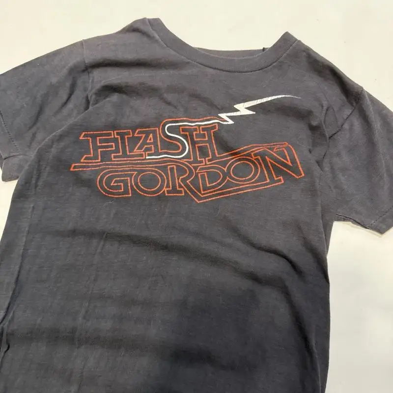 Vintage 80s Flash Gordon T Shirt Mens M Black Sci Fi Superhero Single Needle USA
