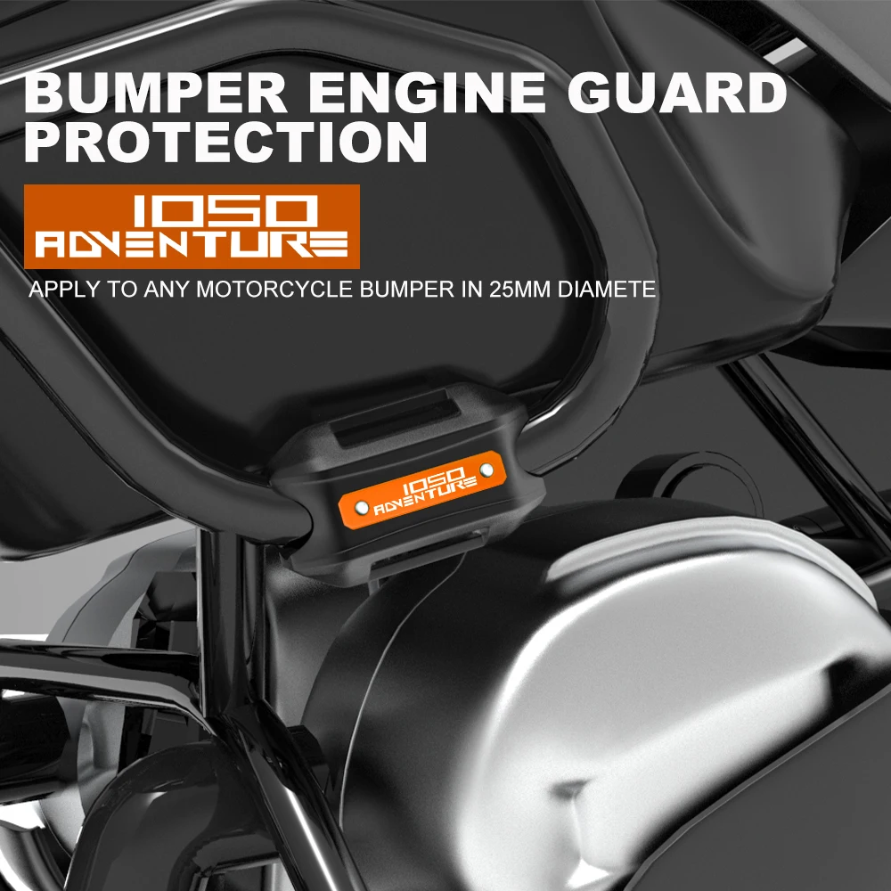 

Motorcycle 25mm Crash Bar Bumper Engine Guard Protection Decorative Block 25MM For 1050 Adventure R adv 1050adv 2015 2016