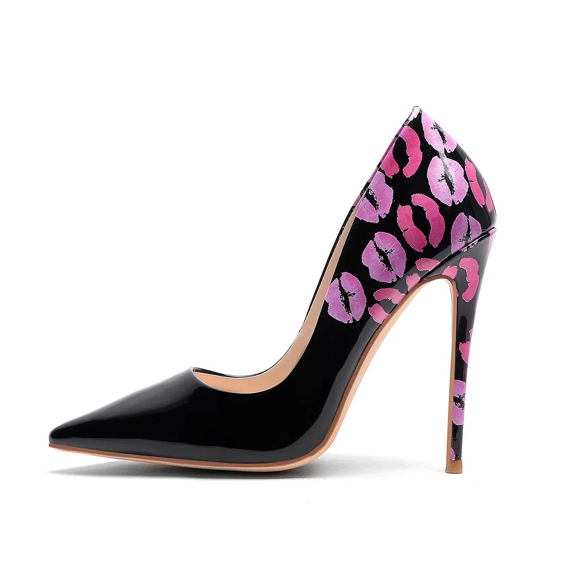 

Moraima Snc 2019 New Fashion Woman Sexy Summer Single Shoes Mysterious Pink Kiss Decor Lady Elegant Pumps Black White Stilettos