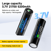 5200mAh 21700 USB Rechargeable battery 3.7V 21700 Lithium ion Batteries for flashlight High-power Appliances Batteries