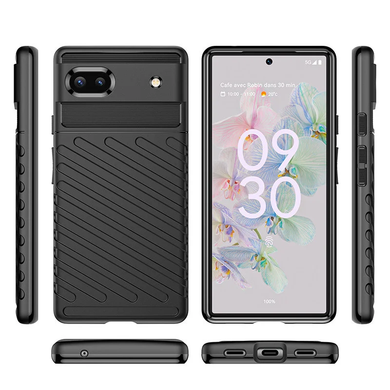 Funda a prueba de golpes para Google Pixel 6A, funda para Pixel 6A, funda de teléfono de goma para Google Pixel 6A 6 Pro 5 5A 4 4A 3 3A XL