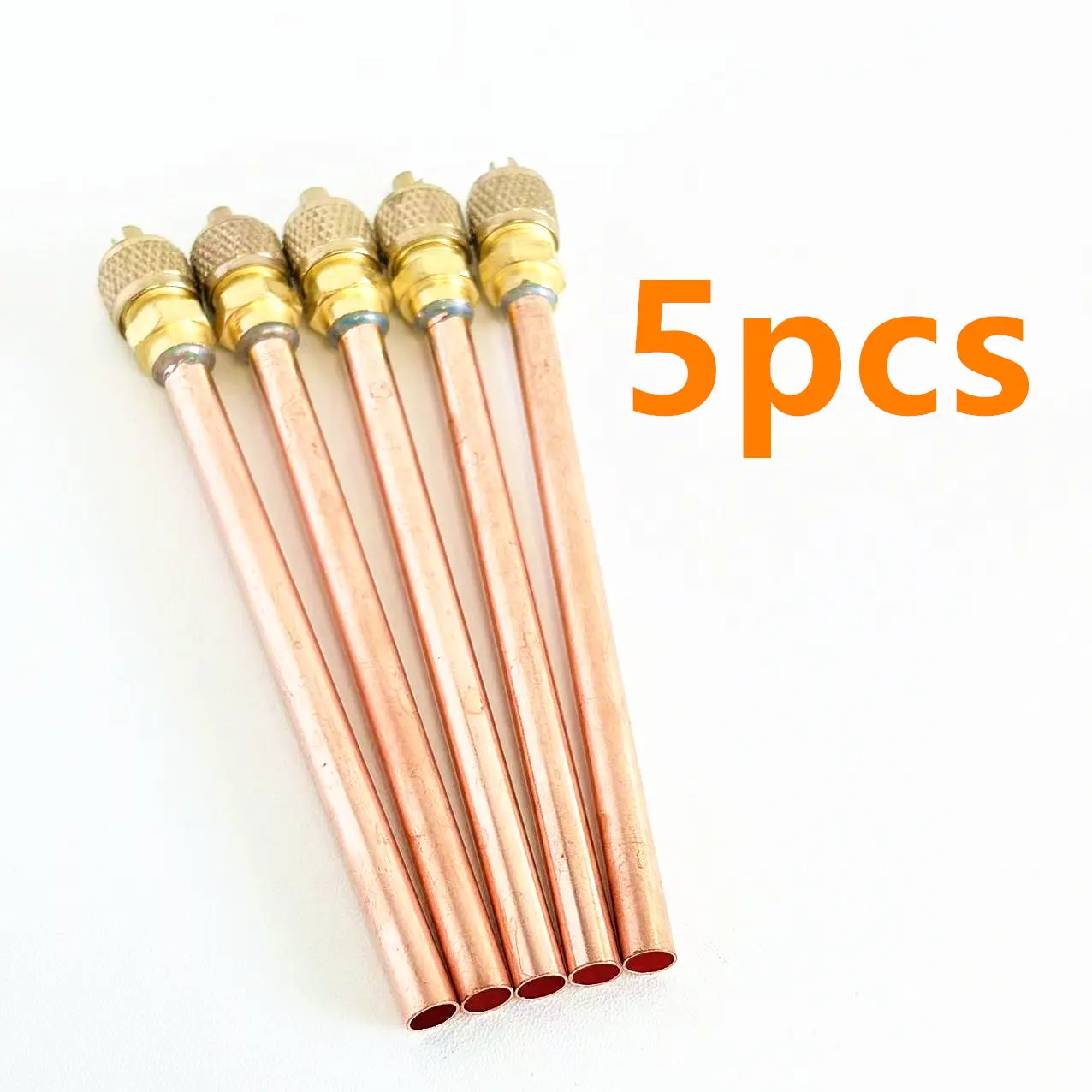 5PCS/Set Garden Air Conditioner Refrigeration Accessories Valves Copper Tube Filling Parts 3.4 Mpa Home DIY Power Tool