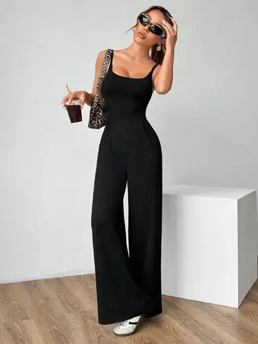 Imagen 1 del producto Nuevo mono elegante con tirantes para mujer para primavera, verano y otoño