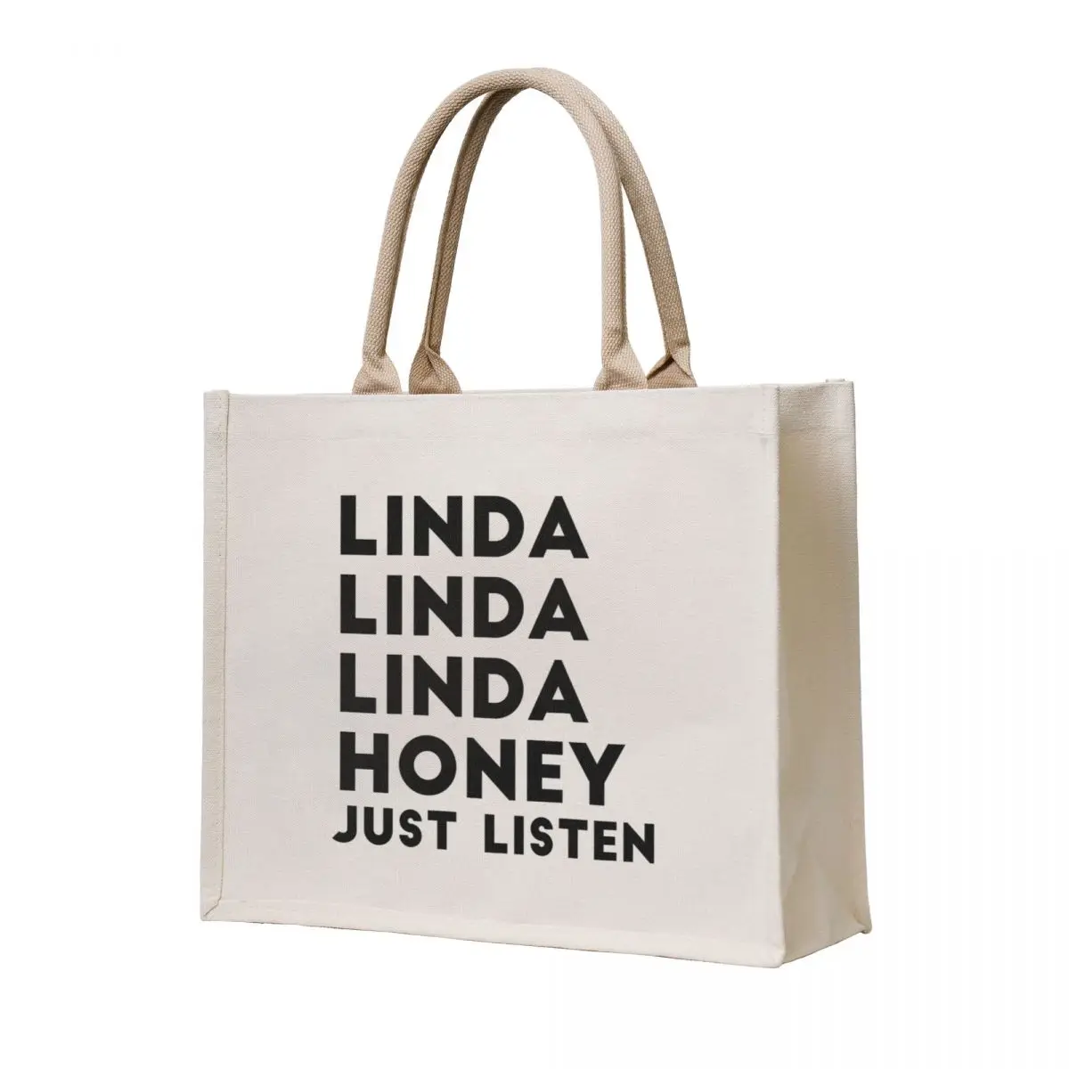 

Linda Honey Just Listen Tote Bag shopper bag woman tote bags men reusable shopping bag Women's handbag