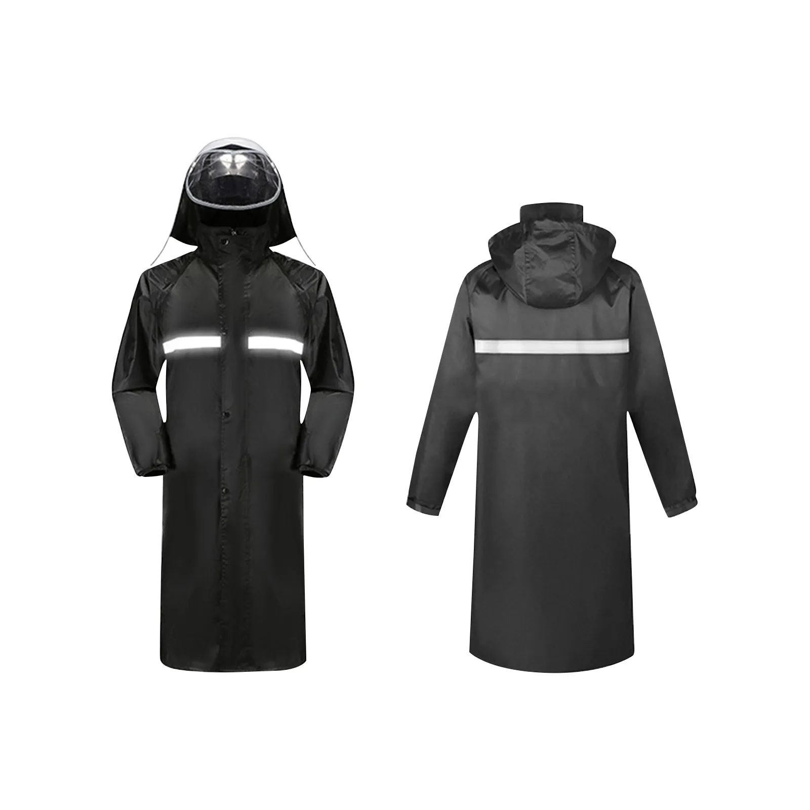 

Double Layer Without Pockets Raincoat Waterproof Adult Full Body Jacket Outdoor Hiking Men And Women Windbreaker Raincoat