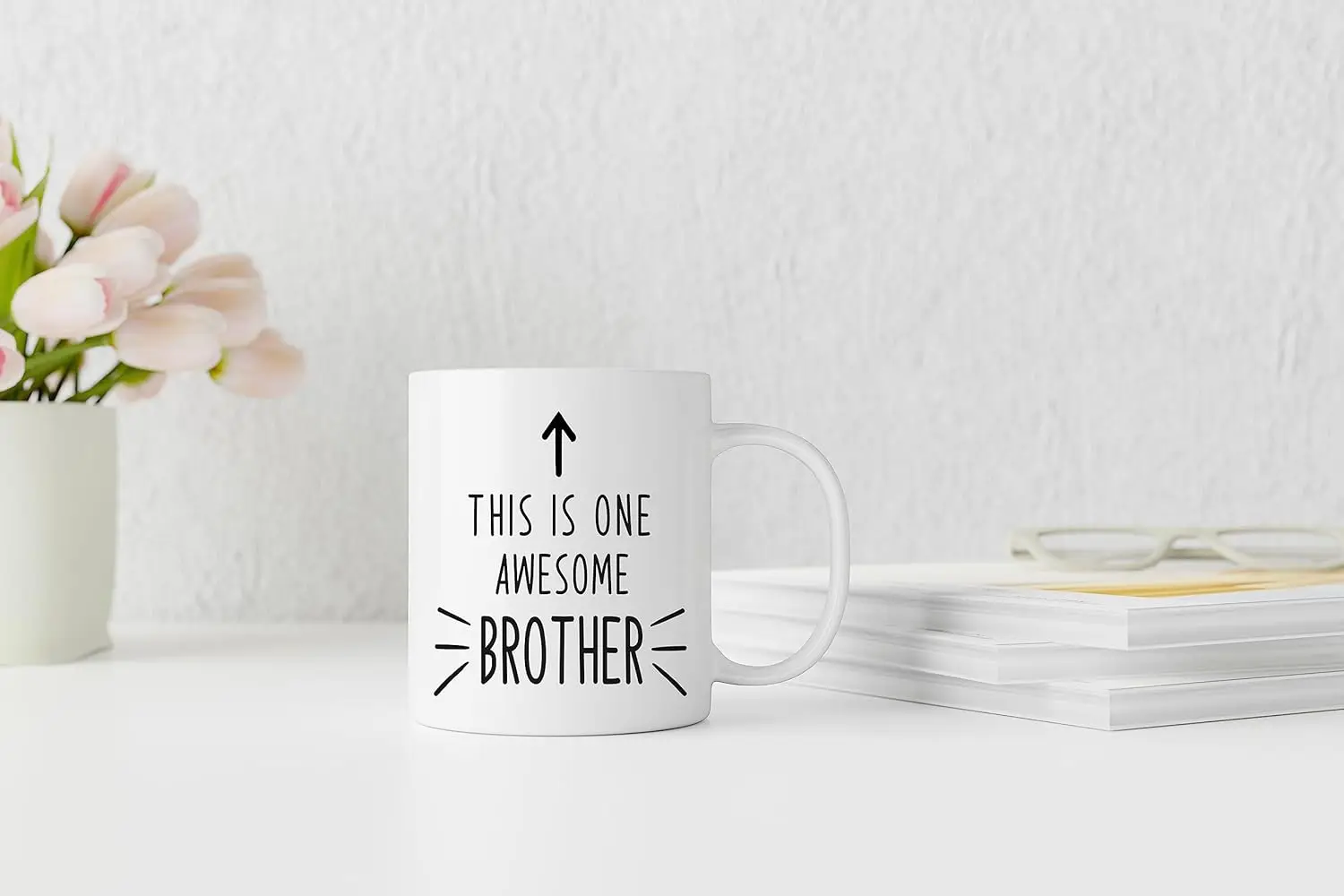 This is One Awesome Brother Coffee Mugs Brother Birthday Christmas Wedding Gifts from SisterInspirational drinking water cup