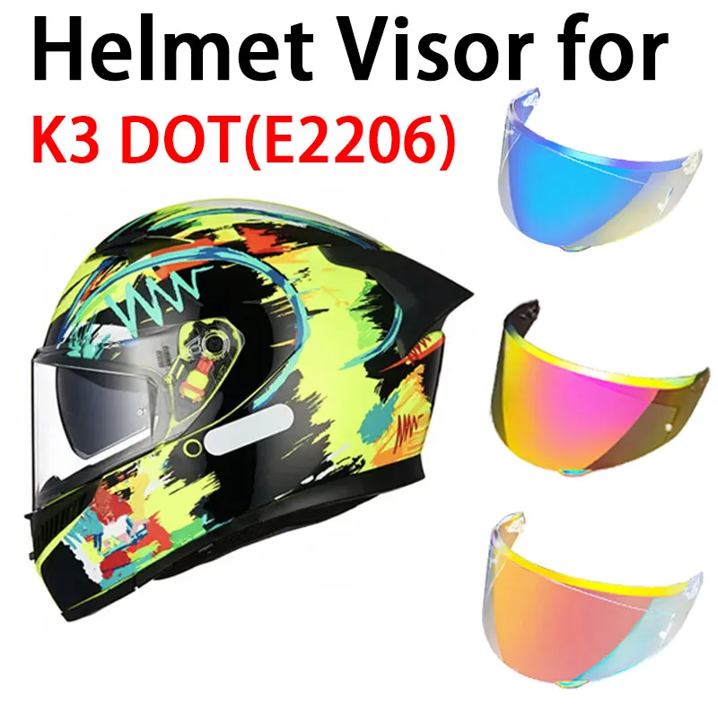 

Helmet Visor for NEW AGV K3(E2206) Motorcycle Helmet Lens Glass Windshield Shield Viewfinder Goggles Screen Mica Accessories