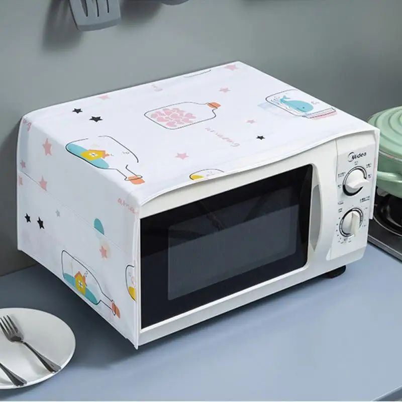 Printing Microwave Oven Dust Covers Slow Furniture Aging Waterproof Nordic Wind Household Accessories Multifunctional Dust Cover