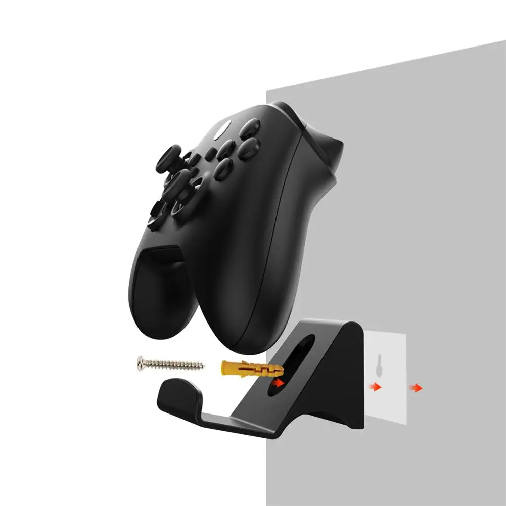 2 Pcs Wall Hanging Bracket Game Handle Controller Headset Hook Hanger Universal Storage Shelf Holder For Ps Xbox Switch Pro