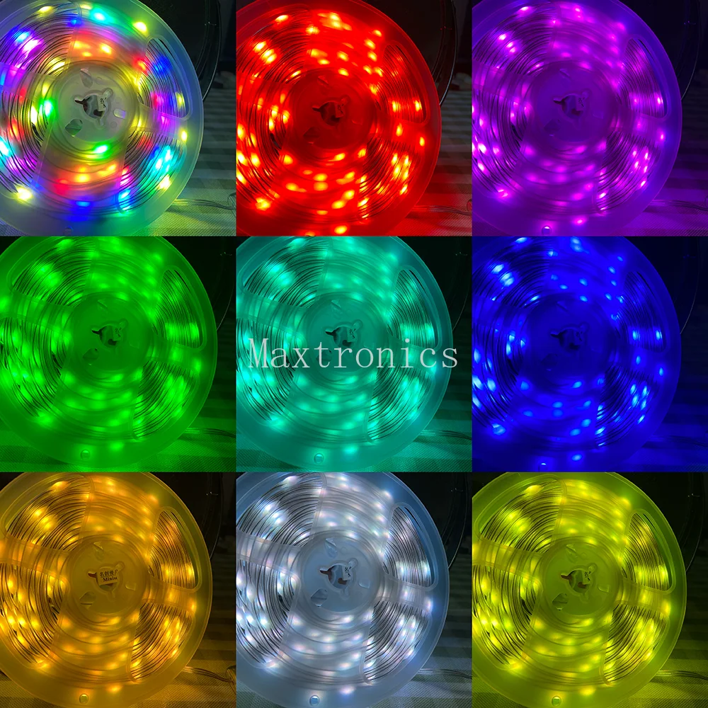 10M DC5V WS2812B LED z Bluetooth ciąg bajkowe oświetlenie RGBIC Dreamcolor adresowalne Party Christmas Lights dekoracje ślubne Garland