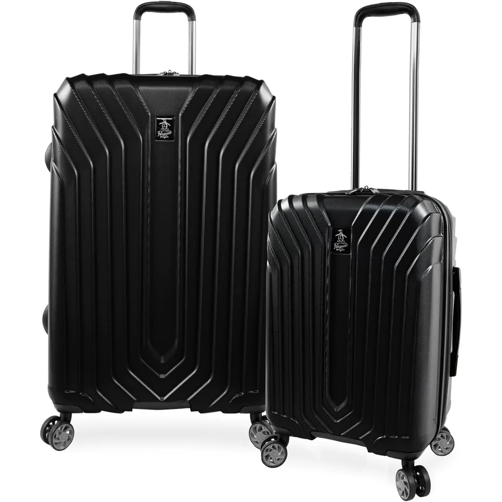 

ORIGINAL PENGUIN Blake Spinner Luggage, Black, 2pc Set