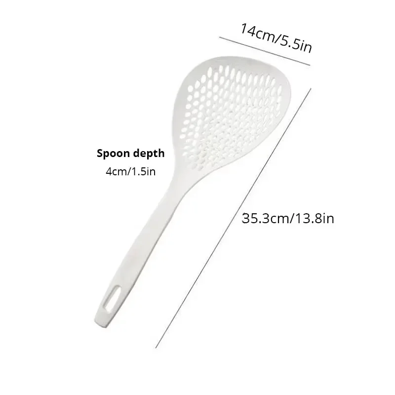 1PC Kitchen and home use long handle is not easy to deform the leakage spoon filtration fishing noodles fishing dumplings spoon