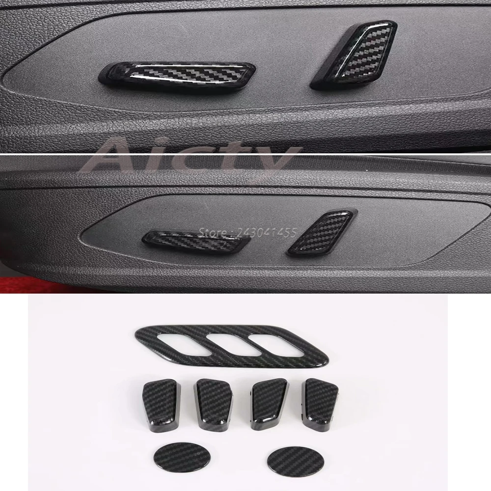 For Hyundai Sonata DN8 2020 2021 2022 2023 Carbon Fiber Gear Shift Panel Center Console Cover Trim Frame Interior Accessories