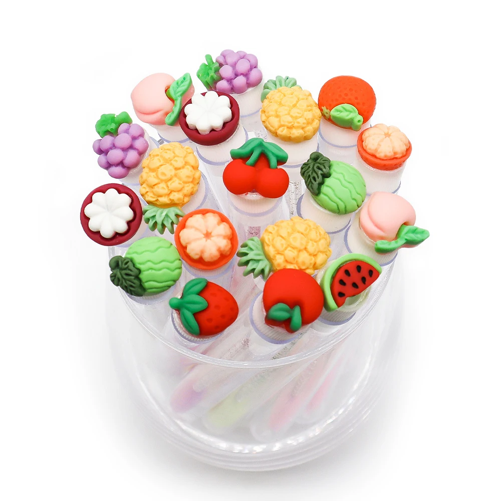 10 /50PCS Set Fruit Collection Mascara Brush Reusable Lash Brush Tube Spoolies Lash Extension Brushes Applicators Makeup Tools