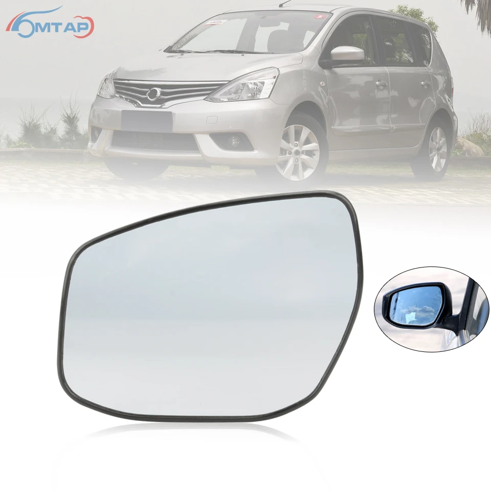 MTAP For Nissan Livna 2013 2014 2015 Left Right Car Exterior Parts Heated Outer Rearview Side Mirror Glasses Without Heating