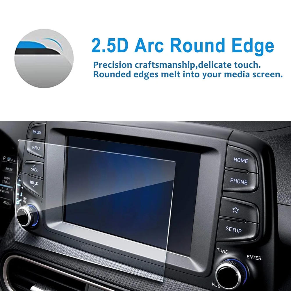 For Hyundai Tucson 2019 7-Inch Center GPS Navigation Touch-Screen Protector Display Tempered Glass FilmJAS