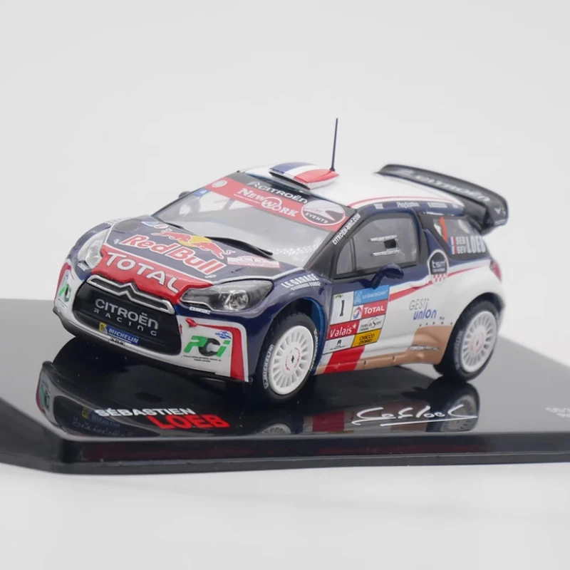 

IXO литой под давлением масштаб 1:43 Citroen DS3 WRC 2013 Loeb раллийный автомобиль из сплава, имитационная модель для взрослых, коллекция украшений, подарочные игрушки, дисплей
