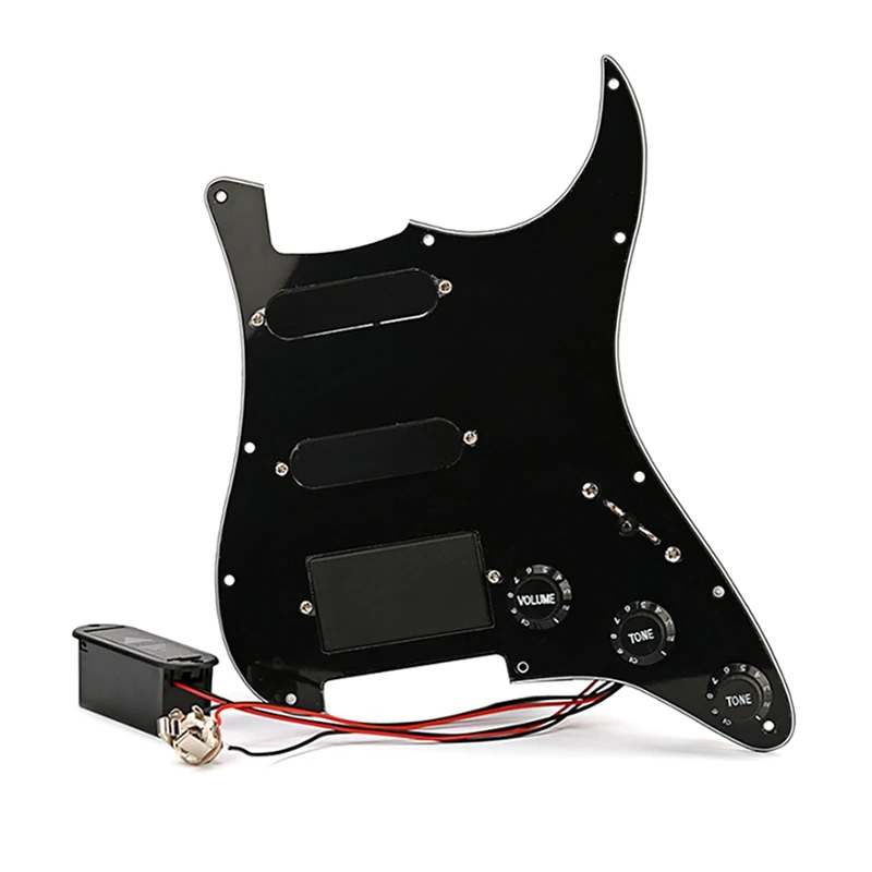 humbucking pickup Passive To Active Lace Sensor Loaded  Pickguard-Black,SSH Active Guitar Pickup Kit