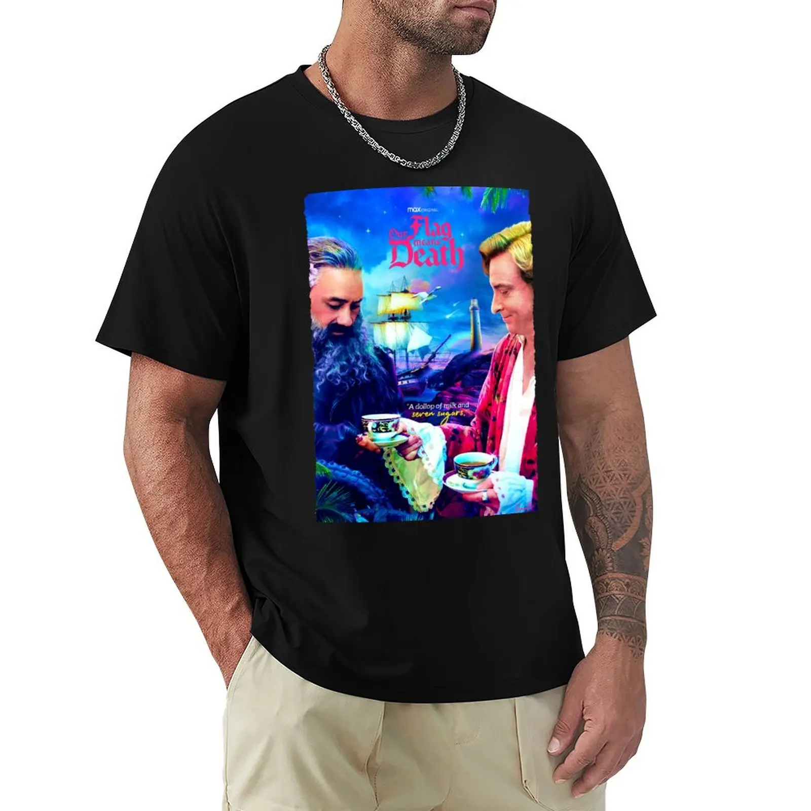 Our Flag Means Death - Seven sugars. T-Shirt summer tops summer top graphics vintage t shirt men