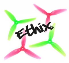 6 paires d'hélices HQProp Ethix S3 5X3.1X3 de 5 pouces à 3 pales en PC, 2 CW 2 CCW, axe de 5 mm, 3,6 g, légères, pour drones de course FPV et quadricoptères