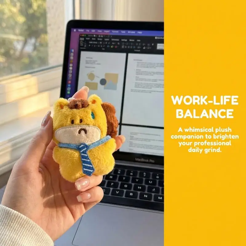 

Плюшевый брелок-игрушка в виде мультяшного быка/лошади, милая кукла-животное, подарок для женщин и детей, украшение для рюкзака, школы, автомобиля