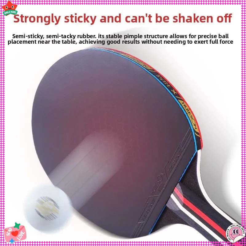 

Bestseller Samsung Table Tennis Racket Horizontal Racket Pure Wood High Elastic Racket Set