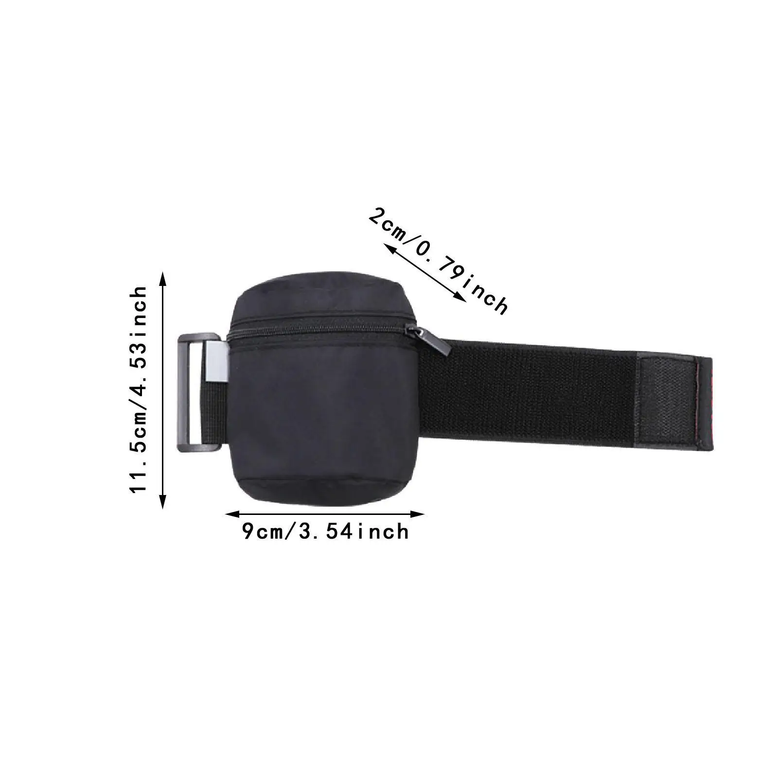 محفظة معصم رياضية مريحة مقاومة للماء مع سحاب للجري وركوب الدراجات والمشي لمسافات طويلة واللياقة البدنية والمشي #6