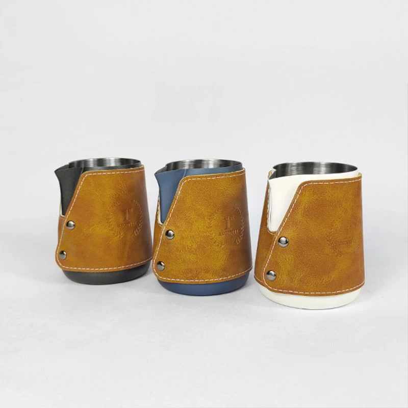 304 Stainless Steel Milk Frothing Pitcher Handleless Coffee Pitcher Barista Craft Latte Cappuccino Milk Cream Cup Frothing Jug